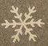 Handmade Gray Hand Felted Wool Christmas Table Runner - Snowflakes - 16"x44" - ARCADIA HOME